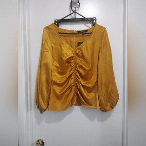 NWT MARC NEW YORK Yellow Crop Top Size M